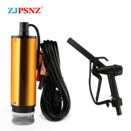 Portable Electric Submersible Pump 12V 24V Diesel Oil Water Sewage Water Transfer Pump Fuel Pump Kit for Car Camping Fishing RV