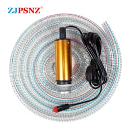 Portable Electric Submersible Pump 12V 24V Diesel Oil Water Sewage Water Transfer Pump Fuel Pump Kit for Car Camping Fishing RV