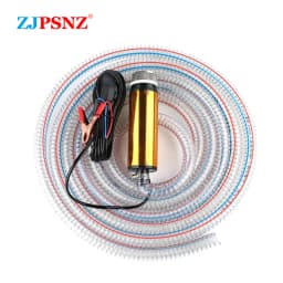 Portable Electric Submersible Pump 12V 24V Diesel Oil Water Sewage Water Transfer Pump Fuel Pump Kit for Car Camping Fishing RV