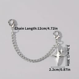 2pcs of Star Pendants for Shoe Chains, Decorative Items for Shoes And Boots, Suitable As Birthday Or Holiday Gifts