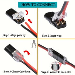 100pcs Electric Wire Connector No Strip Quick Dual Line Cable Interconnection Detachable Automotive Terminal Plug