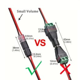 100pcs Electric Wire Connector No Strip Quick Dual Line Cable Interconnection Detachable Automotive Terminal Plug