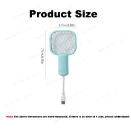 Rechargeable Mosquito Swatter UV Light Bug Zapper Electric Fly Killer Insect Racket Portable Pest Control for Outdoor Camping