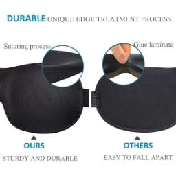Hot 3D Non-Marking Three-Dimensional Eye Mask Without Nose Simple Solid Color Blackout Sleep Mask Students Lunch Break Eye Masks