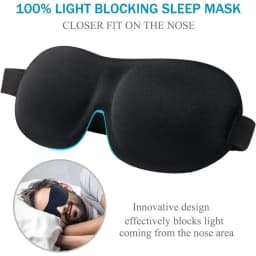 Hot 3D Non-Marking Three-Dimensional Eye Mask Without Nose Simple Solid Color Blackout Sleep Mask Students Lunch Break Eye Masks