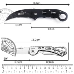 Outdoor Eagle Claw Knife Curved Detached Express Short Personalized Carrying Wolf Folding Knife Camping Survival Knife