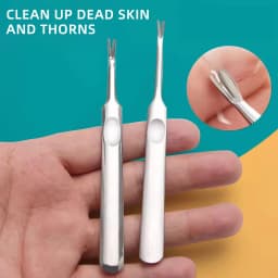 metal Cuticle Pusher Dead Skin Remover Nail Care Tool for Manicure