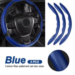 2/3PCS Carbon Fiber Universal Car Steering Wheel Booster Cover Non-Slip Auto Interior Decoration Accessories for Auto Deco