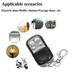 4Button 433MHz Universal Metal Push Button Remote Control Transmitter ABCD / Lock Unlock 4 Buttons Garage Door Opener Remote