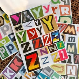 28 Sheets 1000+ Pcs Colorful Letter Collage Stickers, Self Adhesive Big Alphabet Stickers, You Can Freely Combine Words