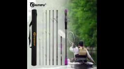 BIUTIFU Traveller+ Spinning Casting Lure Fishing Rod 2.1/2.7/3.3m T1000 Carbon Baitcasting 5-60g Length Adjustable With Tube Bag