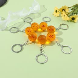 Japanese Cartoon Dragon Ball Keychain Figurine Toy Key Ring Pendant Car Keychain Gift Accessory