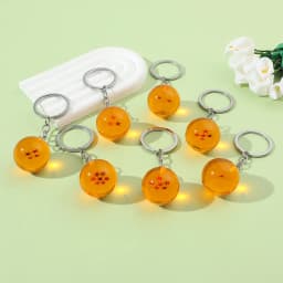Japanese Cartoon Dragon Ball Keychain Figurine Toy Key Ring Pendant Car Keychain Gift Accessory