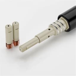 6PCS/Pack, MB-15AK 15AK Coated Welding Tool 0.8mm 1.0mm 1.2mm Purple Copper Conductive Coating Nozzle Insulating Sleeve Connecti