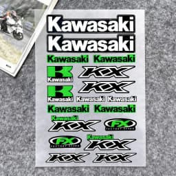 For Kawasaki Stickers Moto Sticker Auto Body Bumper Windows Motorcycle Laptop Walls Vinyl Decal Car Tuning Accessories