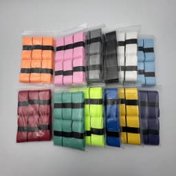 6 Piece of Badminton Grip Anti Slip Straps, Tennis Racket Sports Grip Pads, Shock-Absorbing Grip Straps
