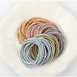 98/200Pcs Women's Black Elastic Headband Girls' Hair Rope Solid Color Ponytail Clip Simple and Durable Girls' Hair Accessories