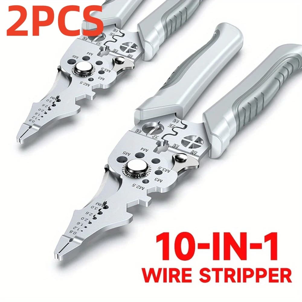1/2PCS Multifunctional Electrician Pliers 6-in-1 Wire Stripper Separator Cutting Crimping Tool for Cable Repair Installation