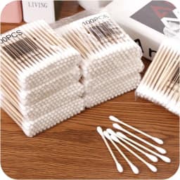 500pcs Bamboo Double-Ended Cotton Swabs Gentle for Ears Makeup Multi functional dual head cotton swab for one-time cleaning