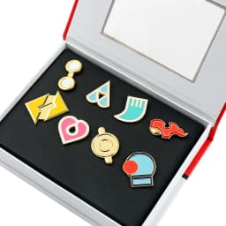 Gym Badges Box Set Kanto Johto Hoenn Sinnoh Unova Kalos Orange Islands Pins Brooches Collectible Toys for Gift