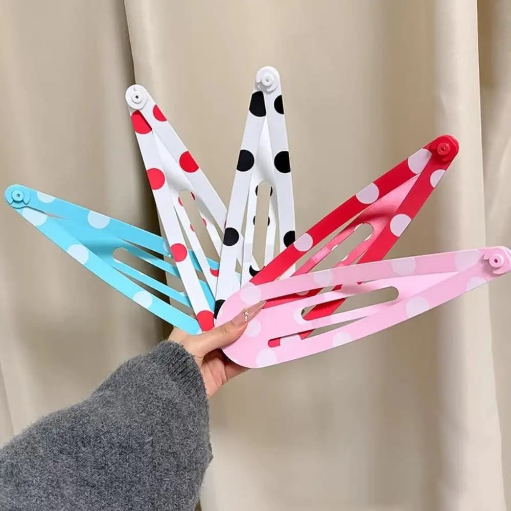 Cute Polka Dot Extra-large Hair Clips 20cm INS Hoodies BB Clip Creative Kawaii Funny Hair Grip Daily Wearing