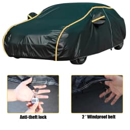 S-XLarge Waterproof 6 Layer Car Cover Heavy Duty Cotton Lined UV Protection UK