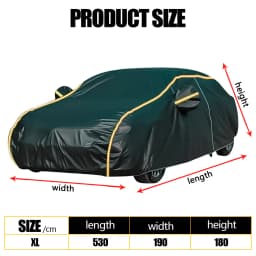 S-XLarge Waterproof 6 Layer Car Cover Heavy Duty Cotton Lined UV Protection UK
