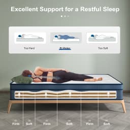 Single/Small Double/Double/King Size 10.24" Pocket Spring Mattress-in-a-Box | Medium-Firm Support | Motion Control & Pressure Re