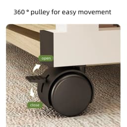Computer Desk With Storage Shelves Portable Laptop PC Desk Mobile Standing Desk Adjustable Height Rolling Desk Workstation