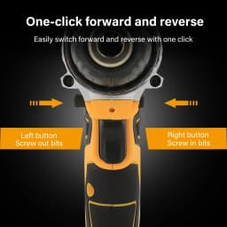 21V Cordless Screwdriver Kit with 2 Lithium Batteries & Screwdriver Bits, Handheld Power Screwdriver for Furniture Assembly, Home DIY and Daily Screw Fastening Work