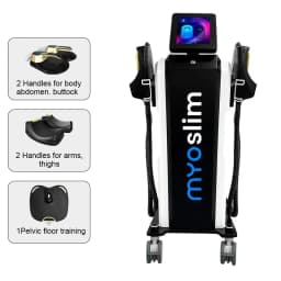 Myoslim 15 Tes 6500W Neo RF Black Gold Sculpt Machine Fat Body Slimming Technology Muscle Stimulation Sculpting salo