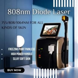 Newest Diode YAG Hair Removal Device - Triple Wavelength 2000W Power Painless and Permanent 755nm 808nm 1064nm