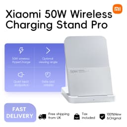 Xiaomi 50W Wireless Charging Stand Pro, High-efficiency Fast Charging Highly Compatible Quiet Heat Dissipation Safe and Reliable