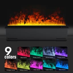 3D Atomizing Fireplace For Living Room Multi-color Fake Flame Electronic Fireplace Home Remote Control Water Steam Fireplace