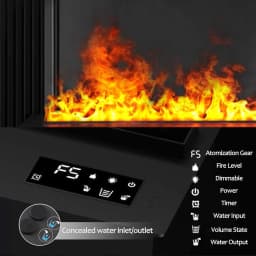 3D Atomizing Fireplace For Living Room Multi-color Fake Flame Electronic Fireplace Home Remote Control Water Steam Fireplace