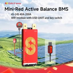 Daly Smart Active BMS 4s LiFePO4 8s 24V 16s 100A 150A 40A 60A 200A 12V 48V LiFePO4 1A Active Balance with UART RS485 WiFi Key