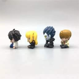 In-stock kawaii Shoulder-to-Shoulder anime death note Light Yagami Amane Misa Ryuk sitting waiting ornaments collection figures