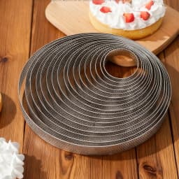 Professional kitchen baking perforated decorative tool stainless steel tart mold for cooking cakes, circular mold, circular ring