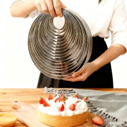 Professional kitchen baking perforated decorative tool stainless steel tart mold for cooking cakes, circular mold, circular ring