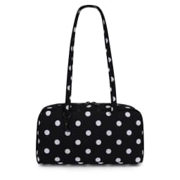 Nylon Tote Bag Bowler Bag Women Shoulder Purse with Keychain Clip, Lightweight Zipper Handbag Daily Work Travel Gym Gift for Mum