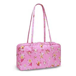 Nylon Tote Bag Bowler Bag Women Shoulder Purse with Keychain Clip, Lightweight Zipper Handbag Daily Work Travel Gym Gift for Mum