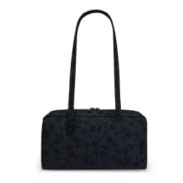 Nylon Tote Bag Bowler Bag Women Shoulder Purse with Keychain Clip, Lightweight Zipper Handbag Daily Work Travel Gym Gift for Mum