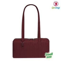 Nylon Tote Bag Bowler Bag Women Shoulder Purse with Keychain Clip, Lightweight Zipper Handbag Daily Work Travel Gym Gift for Mum