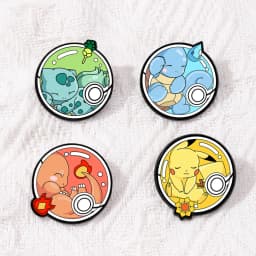 4pcs Kawaii Japanese Cartoon Enamel Pins Anime Style Metal Brooches Aesthetic Backpack Decor Badges Fan Collectible Accessories