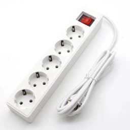 2/3/4 Multiple Sockets EU Plug with ON/OFF Switch 2M Extension Cord European Standard Adapter Expansion Socket Power Converter