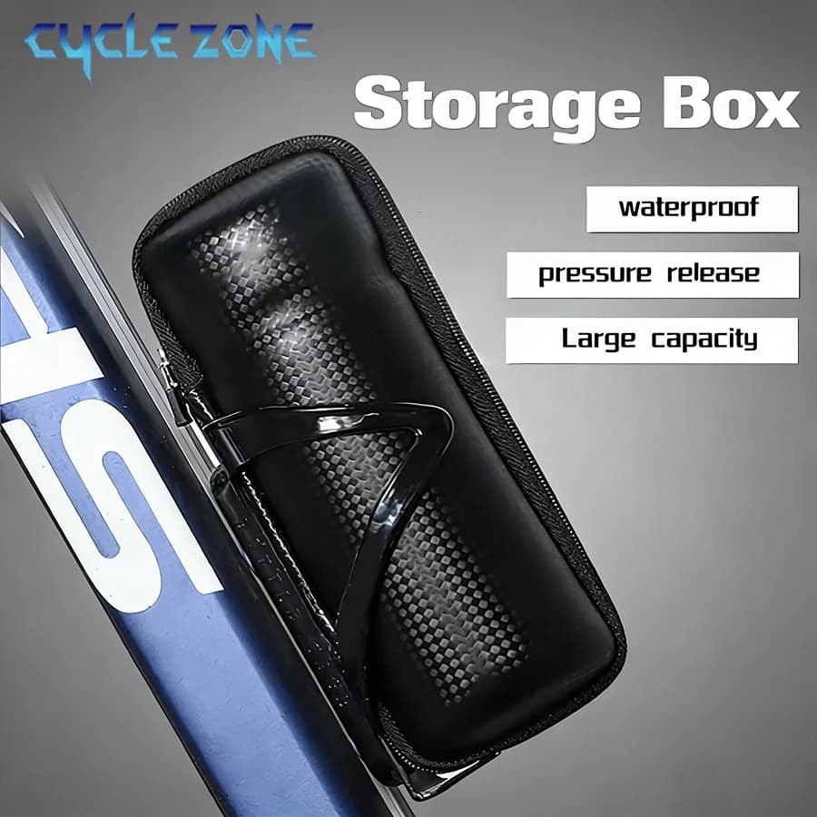 Cycling Bicycle Storage Box Portable MTB Road Bike Repair Tool Kit Waterproof Apply Bottle Cage Storage Bottle Bag Accessories