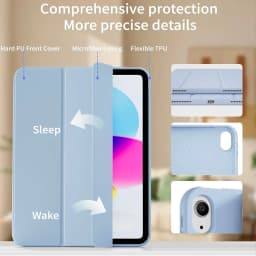 Case for iPad (A16) 11th Generation 11 Inch 2025, iPad 10th Generation 10.9 inch 2022, Auto Wake/Sleep, Slim Trifold Stand Cover