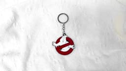 Ghostbusters Red Keychain Death Squads Keyring Unisex Jewelry Chaveiro for Women And Men
