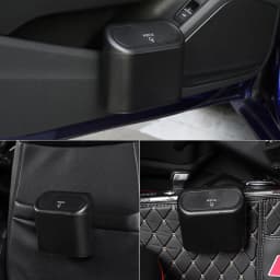 Car Trash Can (with Lid) Contains 1/2/3 Garbage Bags, Small Car Trash Can, Leak-proof Mini Car Accessories