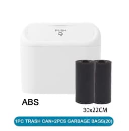 Car Trash Can (with Lid) Contains 1/2/3 Garbage Bags, Small Car Trash Can, Leak-proof Mini Car Accessories